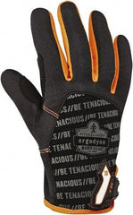 Ergodyne - Size XL (10) Polyester Blend Work Gloves - For Mechanic's & Lifting, Uncoated, Hook & Loop Cuff, Full Fingered, Black, Paired - Benchmark Tooling