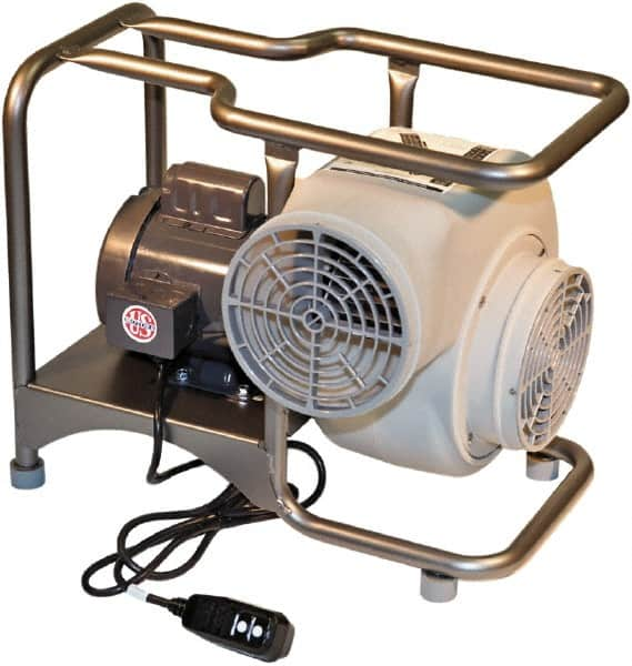 AIR Systems - 8" Inlet, Electric AC Centrifugal Blower - 0.75 hp, 1,308 CFM (Free Air), 220 Max Voltage Rating - Benchmark Tooling