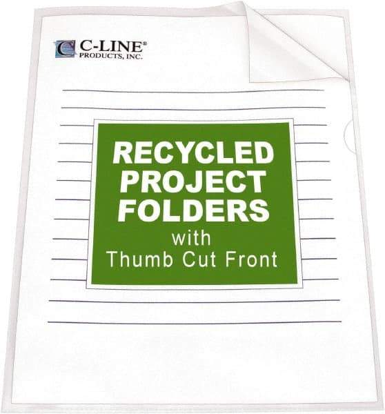 C-LINE - 8-1/2 x 11", Letter Size, Clear, Project Folder - Benchmark Tooling