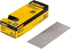 DeWALT - 18 Gauge 1-3/4" Long Brad Nails for Power Nailers - Steel, Bright Finish, Smooth Shank, Straight Stick Collation, Brad Head, Chisel Point - Benchmark Tooling