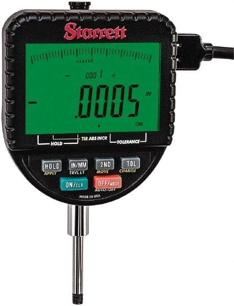 Starrett - Electronic Drop Indicators Minimum Measurement (Decimal Inch): 0.0000 Minimum Measurement (mm): 0.00 - Benchmark Tooling