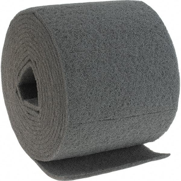 Brite Star - 20' Long x 8" Wide Nonwoven Roll - Very Fine Grade, Gray, Silicon Carbide - Benchmark Tooling
