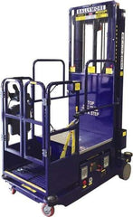 Ballymore - 650 Lb Capacity, 216" Lift Height, Battery Operated Drivable Power Stocker Lift - 216" Lift Height, Battery Operated - Benchmark Tooling