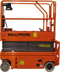 Ballymore - Cherry Pickers (Personal Lifts) Type: Drivable Scissor Lift Type of Power: (4) 12 Volt Battery - Benchmark Tooling
