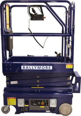 Ballymore - Cherry Pickers (Personal Lifts) Type: Drivable Mini Scissor Lift Type of Power: 12V DC - Benchmark Tooling