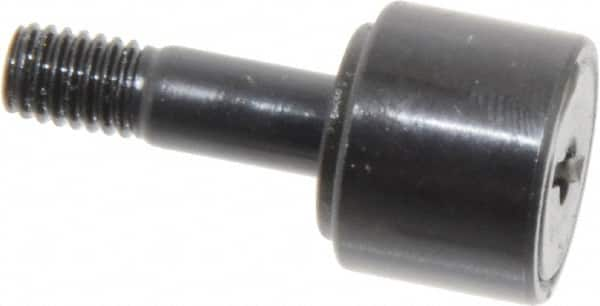 Accurate Bushing - 1/2" Roller Diam x 3/8" Width, 0.19" Stud Diam x 5/8" Length, Stud Cam Follower - Steel, 1/4" Thread Length, 10-32 Thread, 1" OAL, 970 Lb Dynamic Cap, 720 Lb Static Cap - Benchmark Tooling