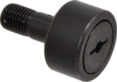 Accurate Bushing - 1-1/8" Roller Diam x 5/8" Width, 7/16" Stud Diam x 1" Length, Stud Cam Follower - Steel, 1/2" Thread Length, 7/16-20 Thread, 1-5/8" OAL, 3,030 Lb Dynamic Cap, 3,100 Lb Static Cap - Benchmark Tooling