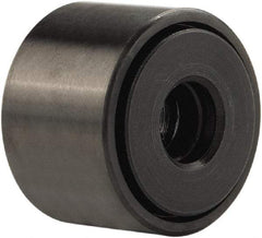 Accurate Bushing - 5/8" Bore, 2" Roller Diam x 1-1/4" Roller Width, Stainless Steel Yoke Cam Follower - 5,660 Lb Dynamic Load Capacity, 1-5/16" Overall Width - Benchmark Tooling