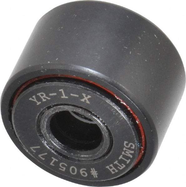 Accurate Bushing - 5/16" Bore, 1" Roller Diam x 5/8" Roller Width, Steel Yoke Cam Follower - 3,030 Lb Dynamic Load Capacity, 11/16" Overall Width - Benchmark Tooling