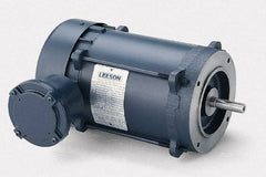 Leeson - 1/2 hp Explosion Proof Motor - F56C NEMA Frame, 208-230/460 Volts, 67% Efficiency at Full Load - Benchmark Tooling