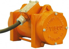 Vibco - 3 Phase, 0.2 Amp, 230 Volt, 8-3/16" Long, Electric Vibrators - 75 to 150 Lbs. Force, 63 Decibels - Benchmark Tooling