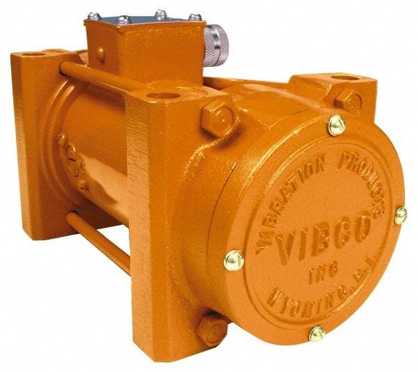 Vibco - 32 Amp, 12 Volt, 11-1/4" Long, Electric Vibrators - 0 to 1,400 Lbs. Force, 82 Decibels - Benchmark Tooling