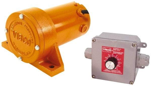 Vibco - 1 Phase, 1.3 Amp, 115 Volt, 6-3/4" Long, Electric Vibrators - 0 to 100 Lbs. Force, 68 Decibels - Benchmark Tooling