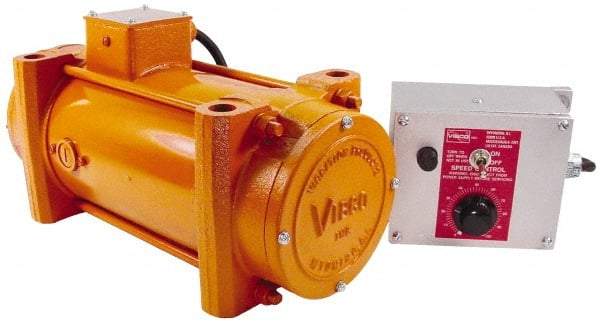 Vibco - 1 Phase, 6.5 Amp, 115 Volt, 14-1/4" Long, Electric Vibrators - 0 to 1,000 Lbs. Force, 72 Decibels - Benchmark Tooling