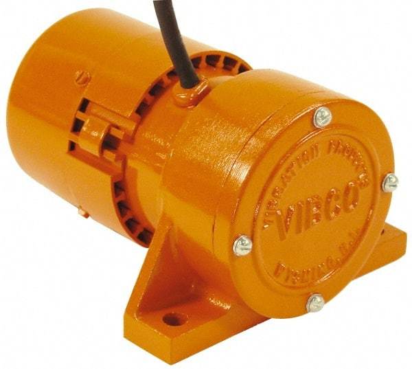 Vibco - 1 Phase, 1.5 Amp, 115 Volt, 7-1/2" Long, Electric Vibrators - 0 to 60 Lbs. Force, 48 Decibels - Benchmark Tooling