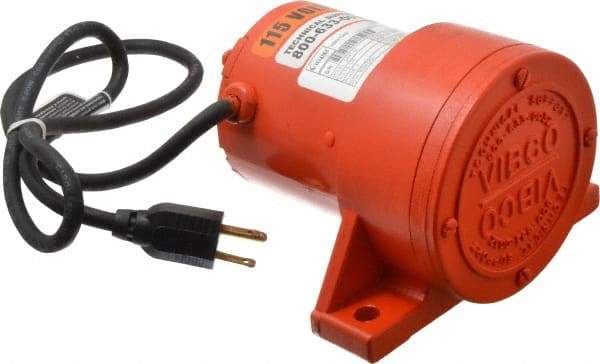 Vibco - 1 Phase, 1.7 Amp, 115 Volt, 5-3/8" Long, Electric Vibrators - 0 to 80 Lbs. Force, 50 Decibels - Benchmark Tooling