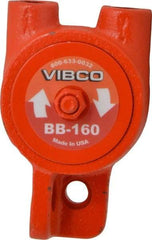 Vibco - 140 Lb. Force, 8 Cubic Feet per Minute, 15,000 RPM, 76 Decibel, Pneumatic Vibrator - 4-1/8" Long x 2" Wide x 2-9/16" High, 1/4 Port Inlet, 1/4 Port Outlet - Benchmark Tooling