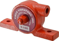 Vibco - 55 Lb. Force, 6 Cubic Feet per Minute, 24,000 RPM, 75 Decibel, Pneumatic Vibrator - 3-7/8" Long x 3/4" Wide x 2" High, 1/8 Port Inlet, 1/8 Port Outlet - Benchmark Tooling