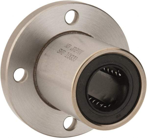 Value Collection - 5/8" ID, Round Flanged Single Linear Bearing - 1-1/8" OD - Benchmark Tooling