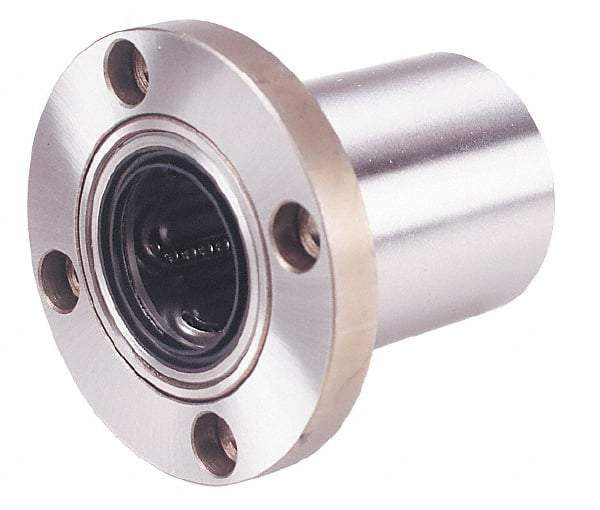 Value Collection - 3/4" ID, Round Flanged Double Linear Bearing - 1-1/4" OD - Benchmark Tooling