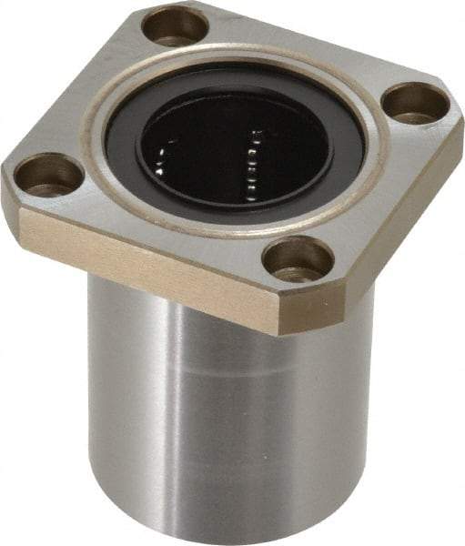 Value Collection - 1-1/4" ID, Square Flanged Single Linear Bearing - 2" OD - Benchmark Tooling