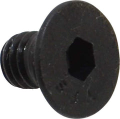 Value Collection - #10-32 UNF Hex Socket Drive, 82° Flat Screw - Alloy Steel, Black Oxide Finish, Fully Threaded, 5/16" OAL - Benchmark Tooling