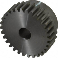 Boston Gear - 12 Pitch, 2-1/2" Pitch Diam, 30 Tooth Spur Gear - 3/4" Face Width, 5/8" Bore Diam, 2.15" Hub Diam, 14.5° Pressure Angle, Steel - Benchmark Tooling