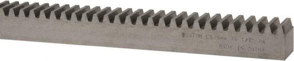 Boston Gear - 3/4" Face Width, 4 Feet Long, 3/4" Thick Steel Gear Rack - 12 Pitch - Benchmark Tooling