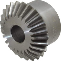 Boston Gear - 10 Pitch, 2-1/2" Pitch Diam, 25 Tooth Miter Gear - 0.56" Face Width, 3/4" Bore Diam, 2" Hub Diam, 20° Pressure Angle, Steel - Benchmark Tooling