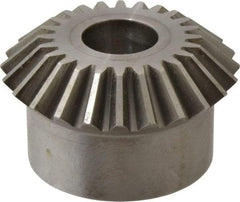 Boston Gear - 8 Pitch, 3" Pitch Diam, 24 Tooth Miter Gear - 0.68" Face Width, 1" Bore Diam, 2-1/2" Hub Diam, 20° Pressure Angle, Steel - Benchmark Tooling