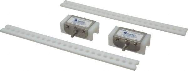 Made in USA - Chain Size 40, Polyethylene, Floating Roller Chain Tensioner - 3" Long - Benchmark Tooling