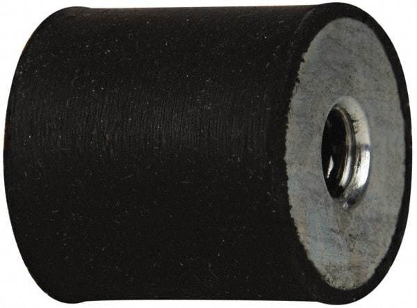 Tech Products - 25 Lb Capacity, 5/16-18 Plate/Plate Vibration Isolator - 1" Diam, 1" High - Benchmark Tooling