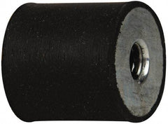 Tech Products - 25 Lb Capacity, 5/16-18 Plate/Plate Vibration Isolator - 1" Diam, 1" High - Benchmark Tooling