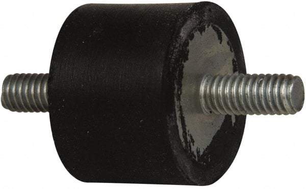 Tech Products - 47 Lb Capacity, 5/16-18 Stud/Stud Vibration Isolator - 1-3/8" Diam, 1" High - Benchmark Tooling