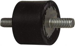 Tech Products - 47 Lb Capacity, 5/16-18 Stud/Stud Vibration Isolator - 1-3/8" Diam, 1" High - Benchmark Tooling