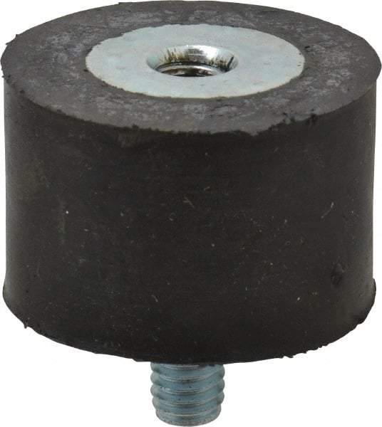 Tech Products - 185 Lb Capacity, 5/16-18 Plate/Stud Vibration Isolator - 1-1/2" Diam, 1" High - Benchmark Tooling