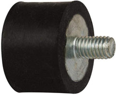 Tech Products - 95 Lb Capacity, 3/8-16 Plate/Stud Vibration Isolator - 1-1/2" Diam, 1" High - Benchmark Tooling