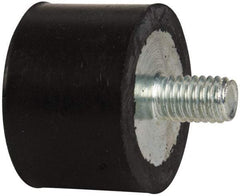 Tech Products - 270 Lb Capacity, 3/8-16 Plate/Stud Vibration Isolator - 1-1/2" Diam, 1" High - Benchmark Tooling