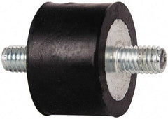 Tech Products - 95 Lb Capacity, 3/8-16 Stud/Stud Vibration Isolator - 1-1/2" Diam, 1" High - Benchmark Tooling
