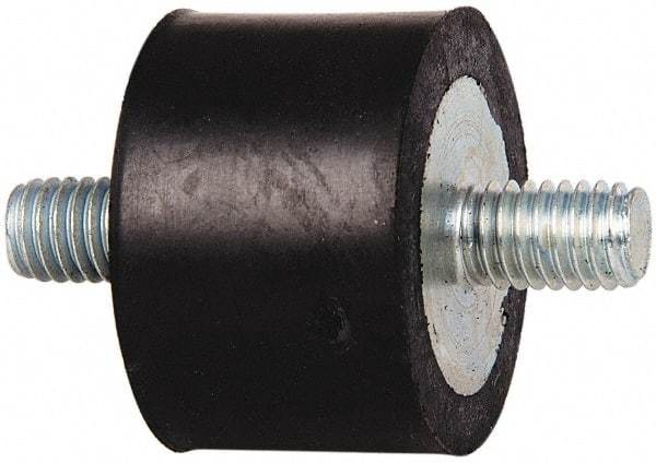 Tech Products - 185 Lb Capacity, 3/8-16 Stud/Stud Vibration Isolator - 1-1/2" Diam, 1" High - Benchmark Tooling