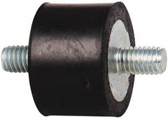 Tech Products - 185 Lb Capacity, 3/8-16 Stud/Stud Vibration Isolator - 1-1/2" Diam, 1" High - Benchmark Tooling