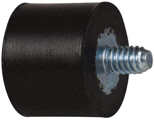 Tech Products - 65 Lb Capacity, 1/4-20 Plate/Stud Vibration Isolator - 1" Diam, 3/4" High - Benchmark Tooling