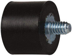 Tech Products - 65 Lb Capacity, 1/4-20 Plate/Stud Vibration Isolator - 1" Diam, 3/4" High - Benchmark Tooling