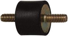 Tech Products - 60 Lb Capacity, 1/4-20 Stud/Stud Vibration Isolator - 1" Diam, 3/4" High - Benchmark Tooling