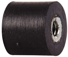 Tech Products - 18 Lb Capacity, 8-32 Plate/Plate Vibration Isolator - 9/16" Diam, 1/2" High - Benchmark Tooling