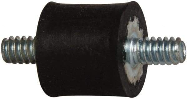 Tech Products - 5 Lb Capacity, 6-32 Stud/Stud Vibration Isolator - 7/16" Diam, 13/32" High - Benchmark Tooling