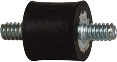 Tech Products - 5 Lb Capacity, 6-32 Stud/Stud Vibration Isolator - 7/16" Diam, 13/32" High - Benchmark Tooling