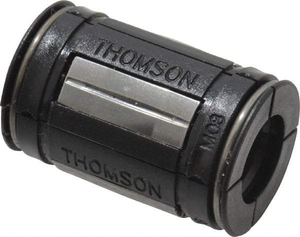 Thomson Industries - 8mm ID, 310 Lb Dynamic Load Capacity, Closed Linear Bearing - 16mm OD - Benchmark Tooling