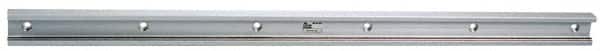 Pacific Bearing - 24" OAL x 0.938" Overall Width x 1.32" Overall Height Roller Rail System - 3-1/2" Between Holes, 336 Lb. Capacity - Benchmark Tooling