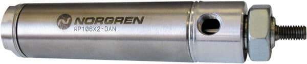 Norgren - 3" Stroke x 1-1/2" Bore Single Acting Air Cylinder - 1/8 Port, 7/16-20 Rod Thread - Benchmark Tooling